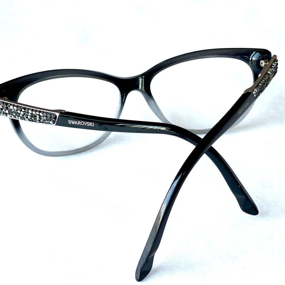 Swarovski Black Crystal-Embellished Glasses